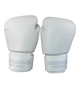 Used Sanabul Boxing Gloves White LG