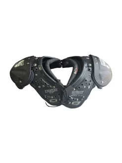 Used Schutt DS DLEX PADS YOUTH MEDIUM FB Shoulder Pads Black MD