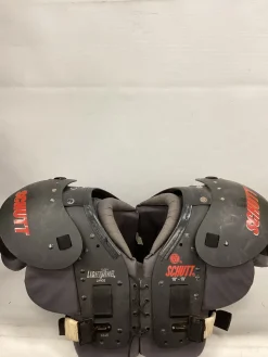 Used Schutt LIGHTNING FB Shoulder Pads Grey LG