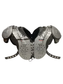Used Schutt VARSITY FLEX FB Shoulder Pads Grey LG