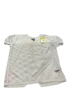 Used Schutt WHITE PRACTICE JERSEY FB Top Youth White LG