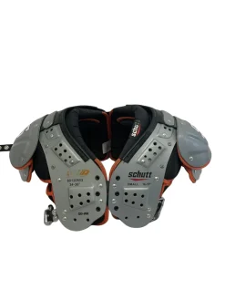 Used Schutt XV HD Adult SM QB-WR FB Shoulder Pads Grey