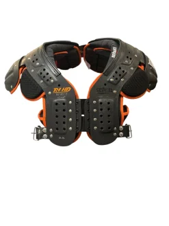 Used Schutt XV HD LARGE SHOULDER PADS FB Shoulder Pads Black LG