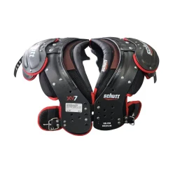 Used Schutt XV7 QB/WR SHOULDER PADS FB Shoulder Pads Black MD