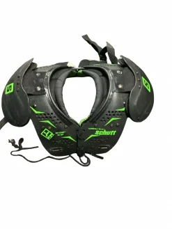 Used Schutt Y FLEX FB Shoulder Pads Black SM