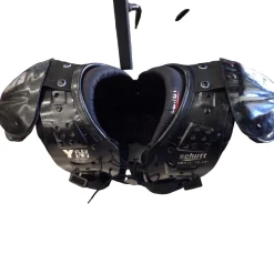 Used Schutt Y FLEX FB Shoulder Pads Black SM