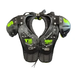 Used Schutt Y-FLEX 4.0 FB Shoulder Pads Black LG