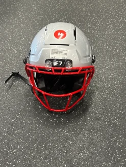 Used Schutt YOUTH F7 AIR FB Helmet Silver MD