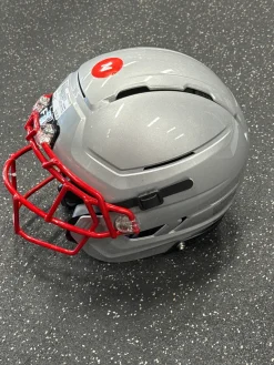 Used Schutt YOUTH F7 AIR FB Helmet Silver MD