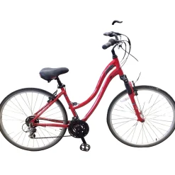 Used Schwinn VOYAGEUR 21 Cruiser Bike Womens Red 17-18
