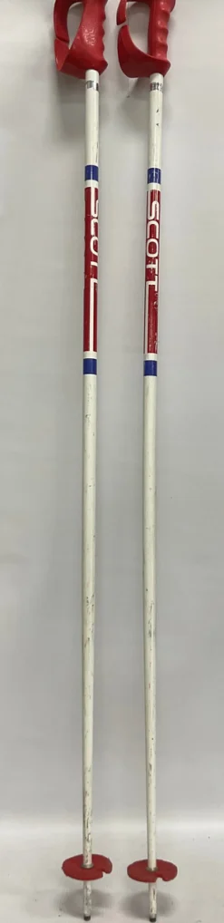 Used Scott Mens DH Ski Pole White 125 cm / 50 in