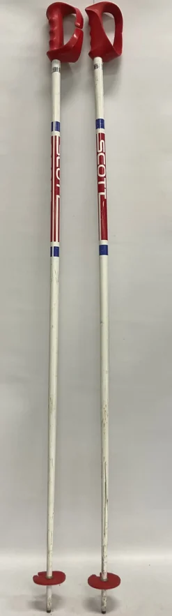 Used Scott Mens DH Ski Pole White 125 cm / 50 in