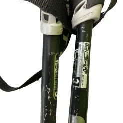 Used Scott RETRO Mens DH Ski Pole Black 120 cm / 48 in