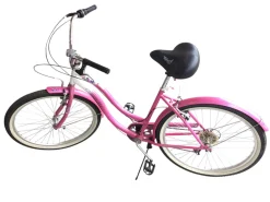 USED SHIMANO KOMEN CURE CRUISER BIKE WOMENS PINK 19-20" - LG FRAME