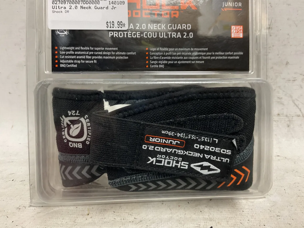 Used Shock DR Ultra 2.0 Hockey Junior Neck Guard