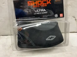 Used Shock DR ULTRA Hockey NECK GUARD 2.0 JR Black Junior