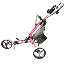Used SPIN IT GOLF Golf Cart Pink 3 Wheel