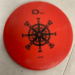 Used 1ST DISC PUTTER Disc Golf Putter Red 158g