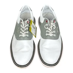 Used STRAIGHT DOWN Mens Golf Shoes White Senior 11