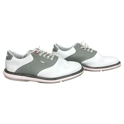 Used STRAIGHT DOWN Mens Golf Shoes White Senior 11