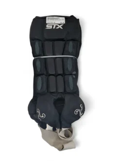 Used STX CONTOUR SHINGUARDS BLACK 15 1/2" Field Hockey Protective Gear