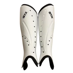 Used STX HINDER FH Shin Guards White 13"