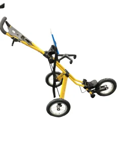 Used Sun Mountain SPEED CART Golf Cart Yellow 3 Wheel