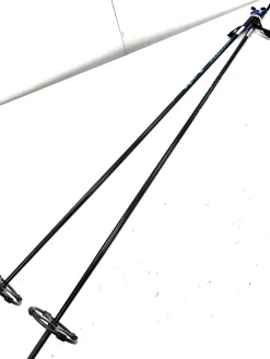 Used Swix POWDER XLARGE BASKET Mens XC Ski Poles Black 145 cm / 57 in