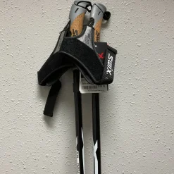 Used Swix RC121 TEAM NORTHUG RACING POLES Mens XC Ski Poles Black Snow Shoe Pole