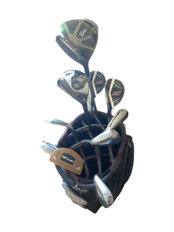 Used Taylormade CALLAWAY/TAYLORMADE/PING Womens Package Set LH Black 10 Piece