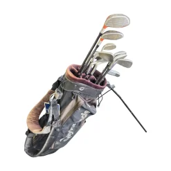 Used Taylormade MIXED SET MOSTLY BUBBLE SHAFT Mens Package Set RH Orange 12 Piece
