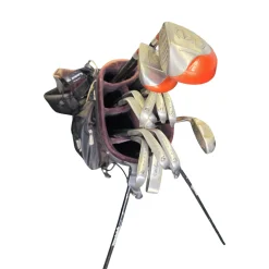 Used Taylormade MIXED SET MOSTLY BUBBLE SHAFT Mens Package Set RH Orange 12 Piece