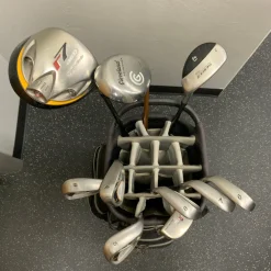 Used Taylormade R7/ROSSA MARANELLO/CLEVELAND LAUNCHER Mens Package Set RH Black 11 Piece