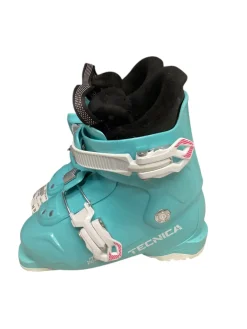 Used Tecnica JT2 PEARL Girls DH Ski Boot Carolina Blue 195 MP - Y13