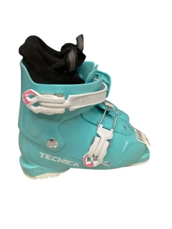 Used Tecnica JT2 PEARL Girls DH Ski Boot Carolina Blue 195 MP - Y13
