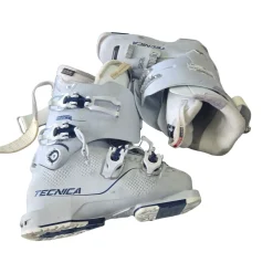 Used Tecnica MACH1 LV WMNS SZ23.5 SKI BOOTS Womens DH Ski Boot White 235 MP - J05.5 - W06.5