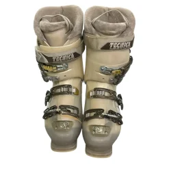 Used Tecnica MEGA 8+ Womens DH Ski Boot White 255 MP - M07.5 - W08.5