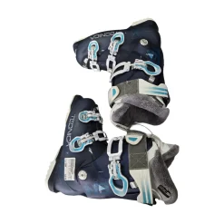 Used Tecnica 85 TEN.2 WMNS SKI BOOTS Womens DH Ski Boot Navy Blue 255 MP - M07.5 - W08.5