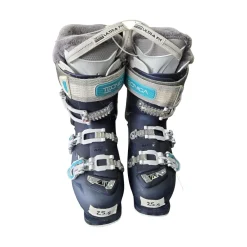 Used Tecnica 85 TEN.2 WMNS SKI BOOTS Womens DH Ski Boot Navy Blue 255 MP - M07.5 - W08.5