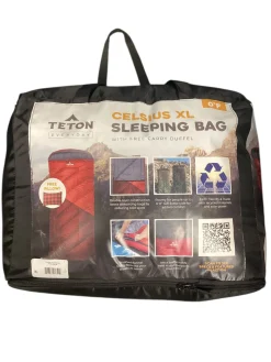 Used TETON EVERYDAY CELCIUS 0F Sleeping Bag Red Senior