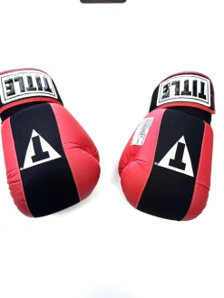 Used Title Boxing Gloves Red Junior