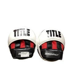 Used Title Boxing Pads White