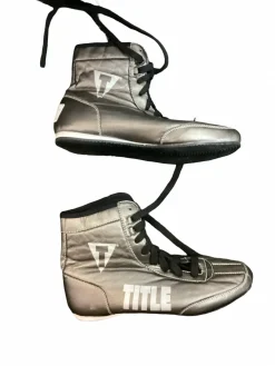 Used Title Boxing Shoes Grey Senior 10.5