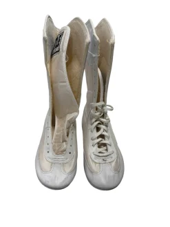 Used Title Boxing Shoes White Senior 6 Ladies