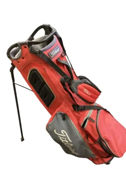 Used Titleist HYBRID 5 RED STAND BAG Mens Stand Bag Red