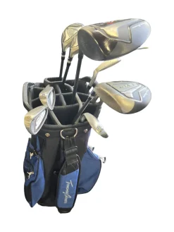 Used Tommy Armour EVO II SET SENIOR FLEX Mens Package Set RH Royal Blue 9 Piece