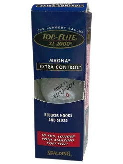 Used Top Flite 3 Ball - Golf Ball Sleeve