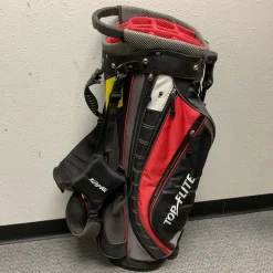 Used Top Flite GAMER Mens Stand Bag Black And Red