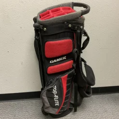 Used Top Flite GAMER Mens Stand Bag Black And Red