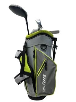 Used Top Flite JR GOLF SET Jr Package Set RH Grey And Lime 4 Piece